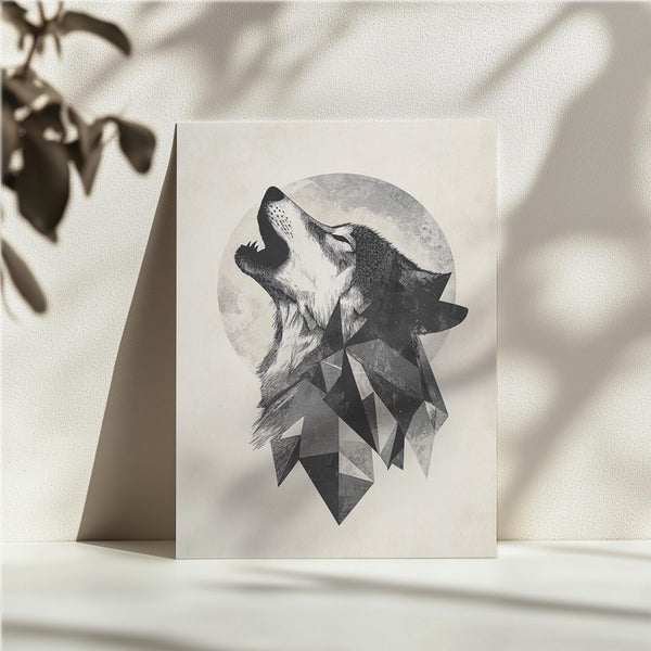 Geometric Howling Wolf