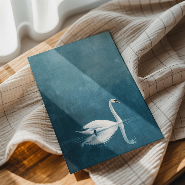 Serene Swan Reflection