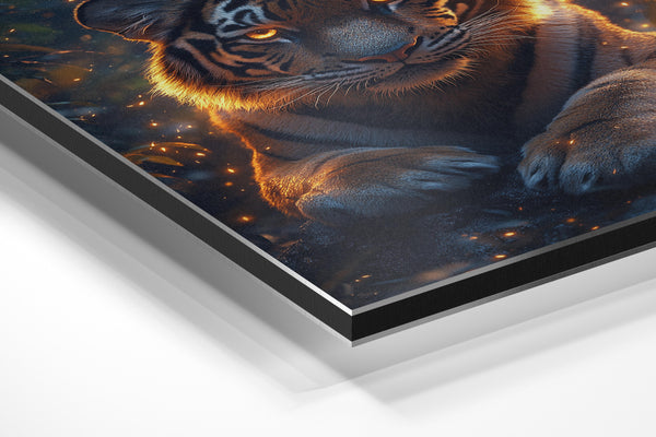 Glowing Tiger Gaze