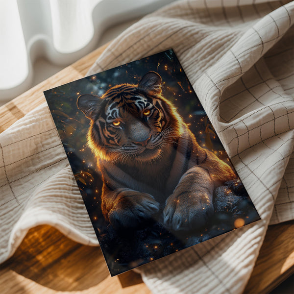Glowing Tiger Gaze