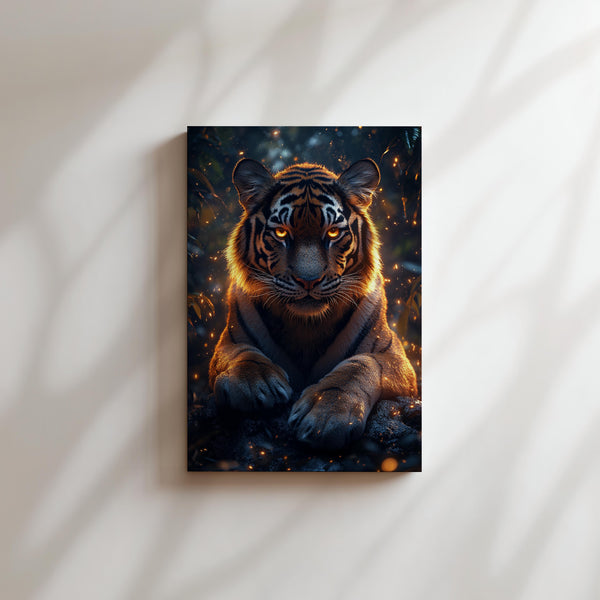 Glowing Tiger Gaze