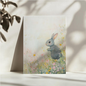 Pastel Bunny in Meadow