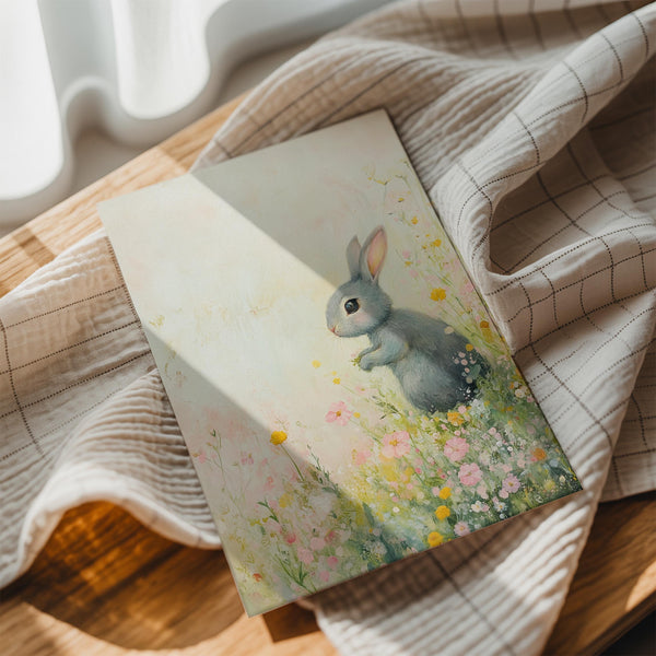Pastel Bunny in Meadow