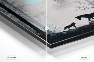 Horse in Moonlit Forest