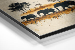 Elephant Safari Silhouette