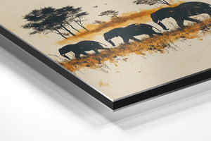 Elephant Safari Silhouette