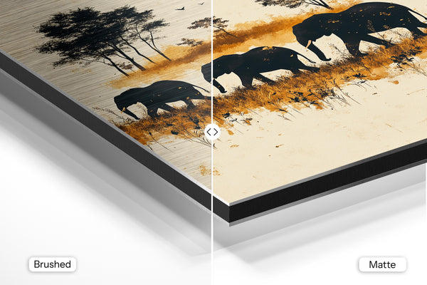 Elephant Safari Silhouette