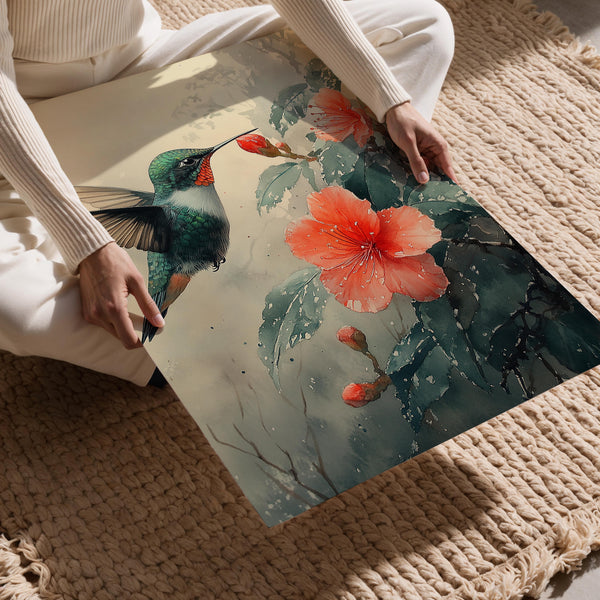 Hummingbird and Bloom