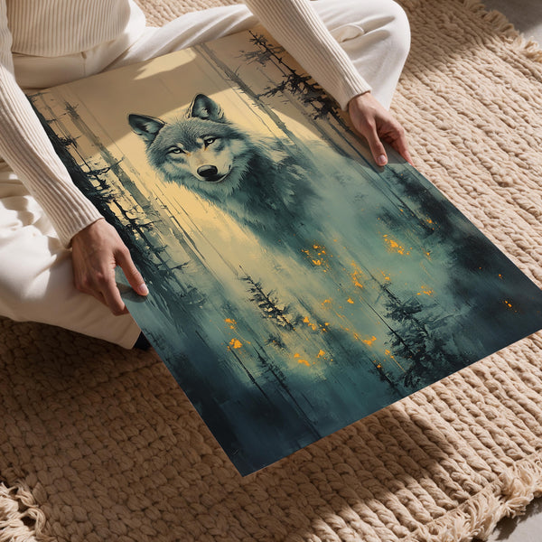 Wolf in Forest Mystery