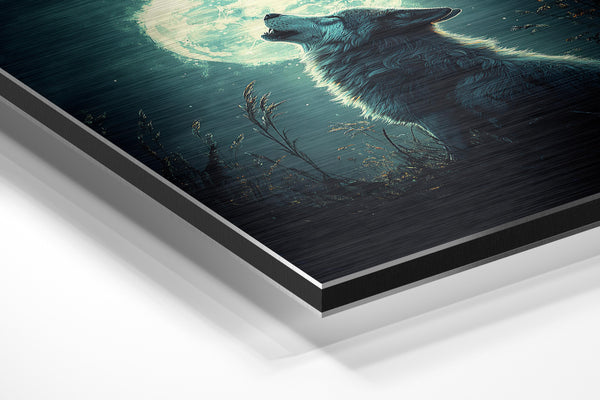 Wolf Howling at the Moon