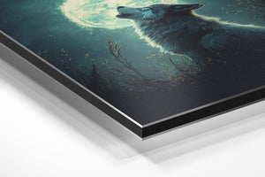 Wolf Howling at the Moon