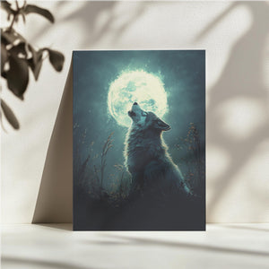 Wolf Howling at the Moon