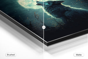 Wolf Howling at the Moon