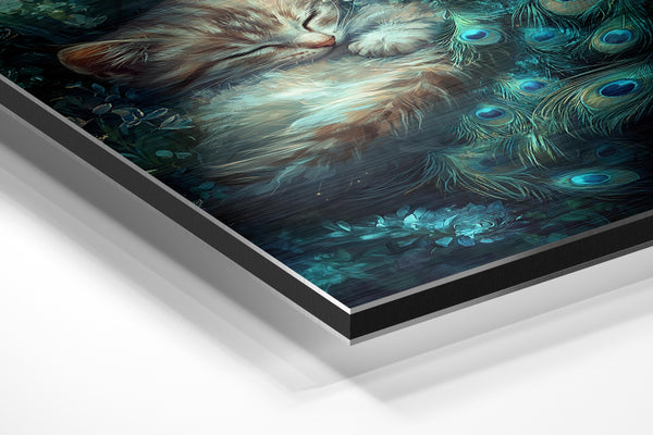 Cat in Enchanted Garden