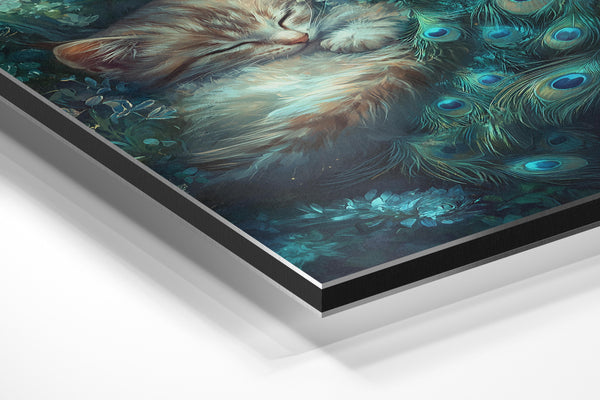 Cat in Enchanted Garden