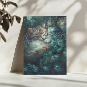 Cat in Enchanted Garden