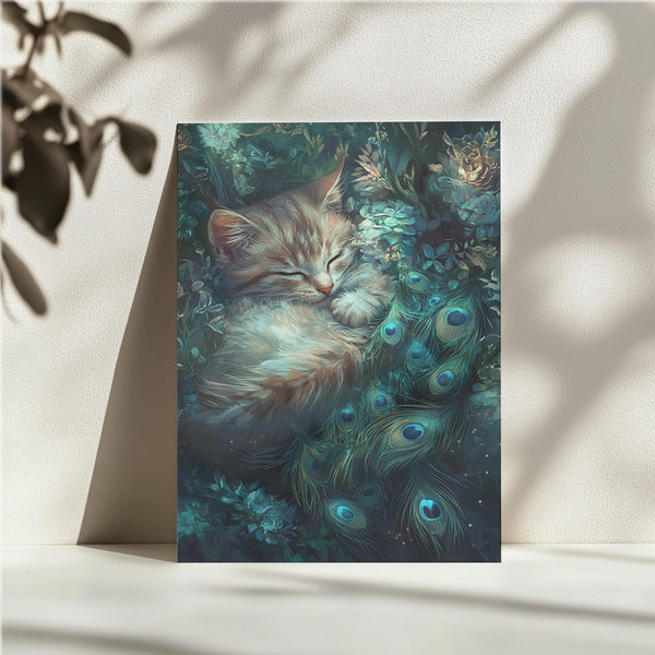 Cat in Enchanted Garden