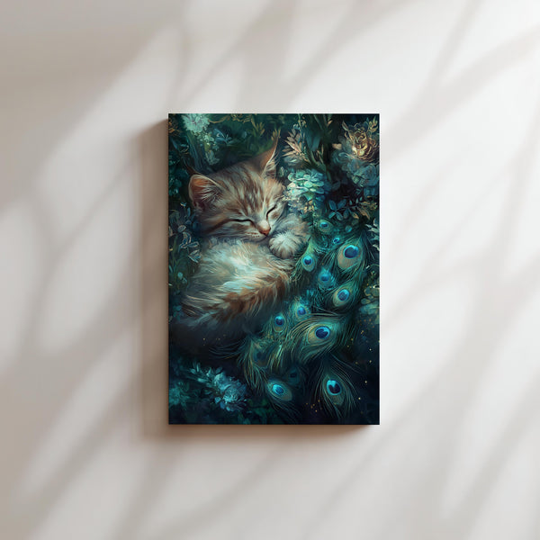 Cat in Enchanted Garden