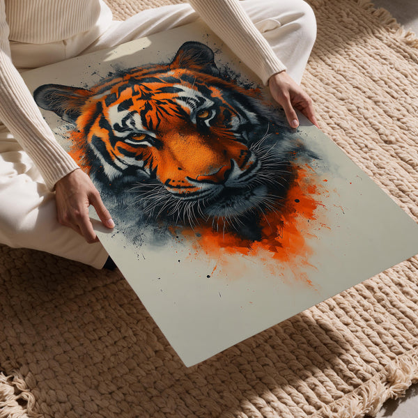 Tiger with Intense Gaze