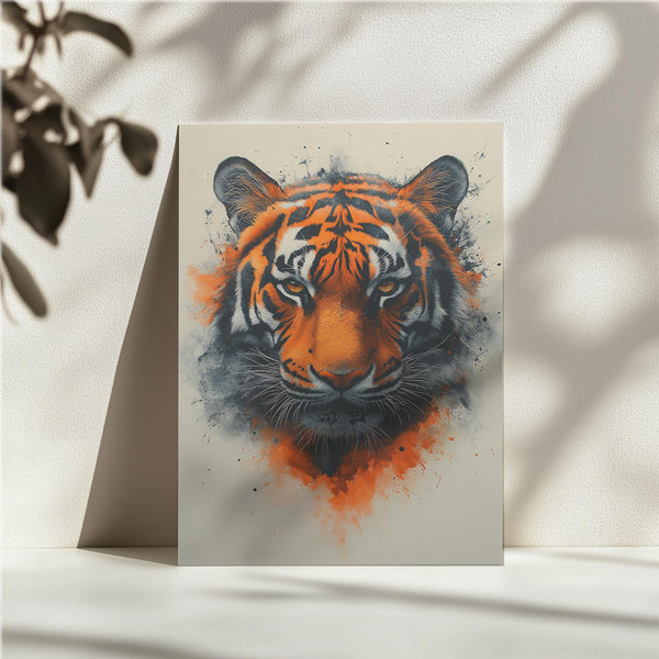 Tiger with Intense Gaze