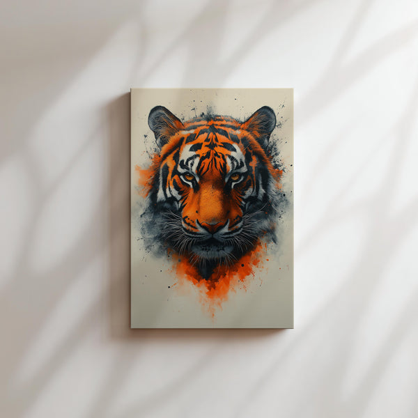 Tiger with Intense Gaze