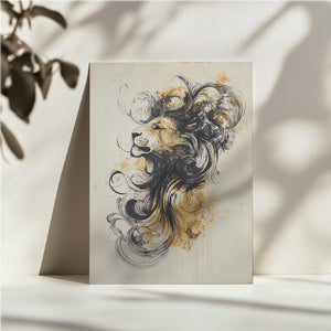 Lion in Artistic Flow