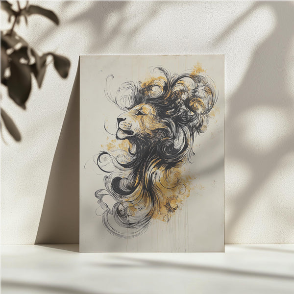 Lion in Artistic Flow