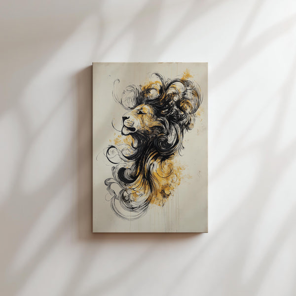 Lion in Artistic Flow