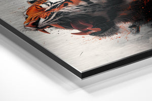 Tiger with Ferocious Roar