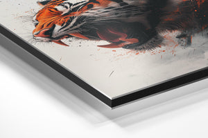 Tiger with Ferocious Roar