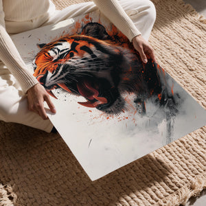 Tiger with Ferocious Roar