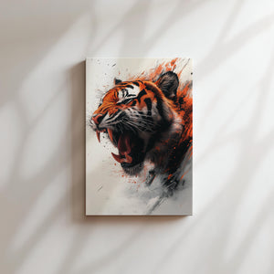 Tiger with Ferocious Roar