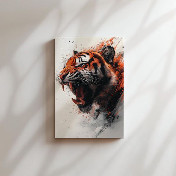 Tiger with Ferocious Roar