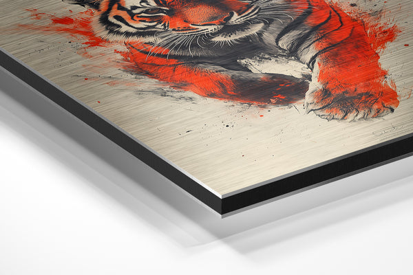 Tiger with Red Energy