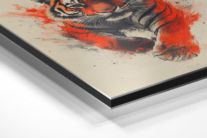 Tiger with Red Energy