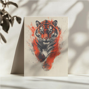 Tiger with Red Energy