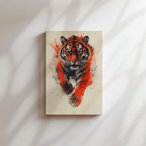 Tiger with Red Energy