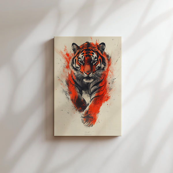 Tiger with Red Energy