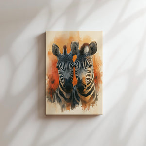 Zebra Duo Portrait
