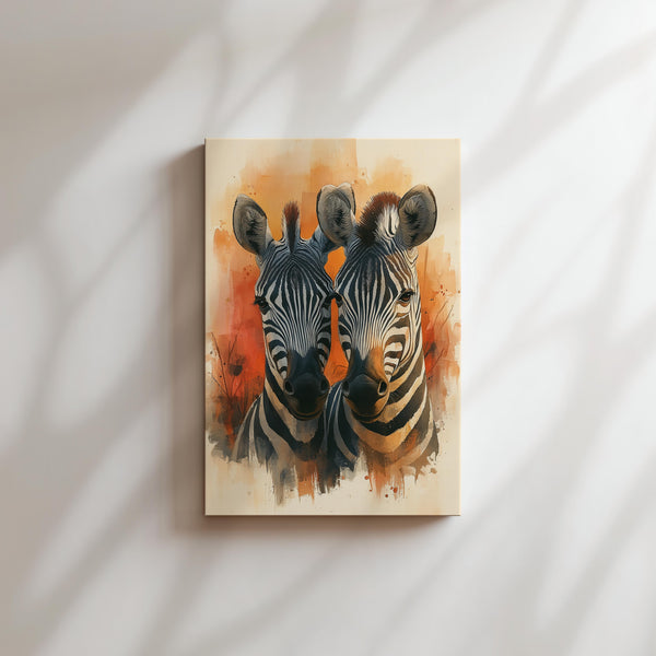 Zebra Duo Portrait