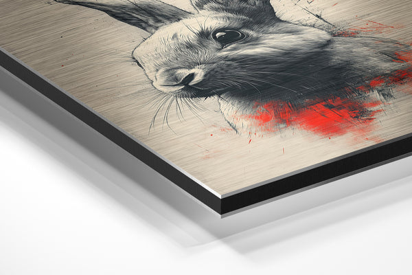 Rabbit with Crimson Highlight