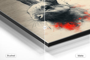 Rabbit with Crimson Highlight