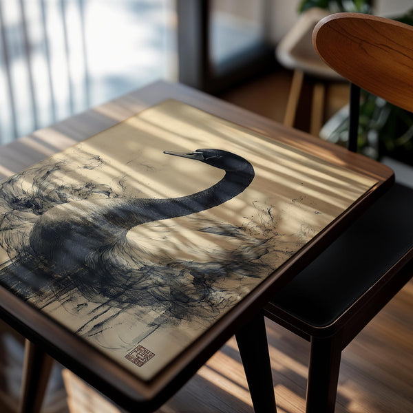 Swan in Abstract Motion