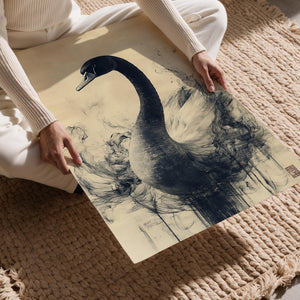 Swan in Abstract Motion