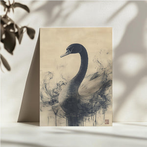 Swan in Abstract Motion