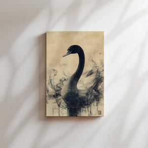 Swan in Abstract Motion