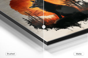 Fox Sunset Silhouette