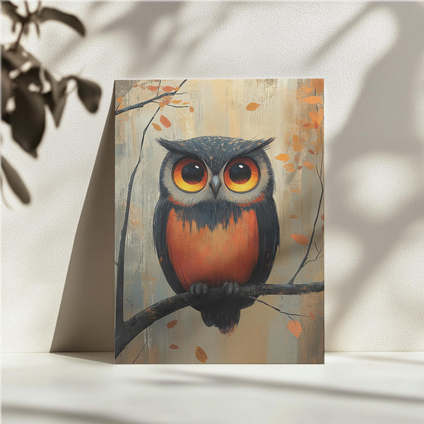 Autumn Owl Gaze