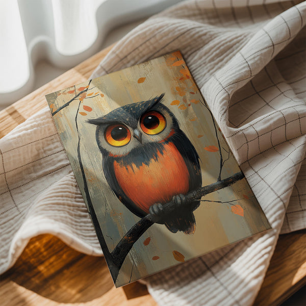 Autumn Owl Gaze
