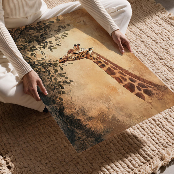 Gentle Giraffe Feast